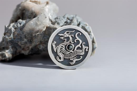 矩德泉坊 纯银手作   四灵挂坠（青龙2.8厘米版）685 商品图3