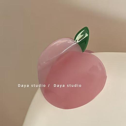 dayastudio水蜜桃 亚克力桃子抓夹高级感小众设计法式甜美仙气质 商品图7