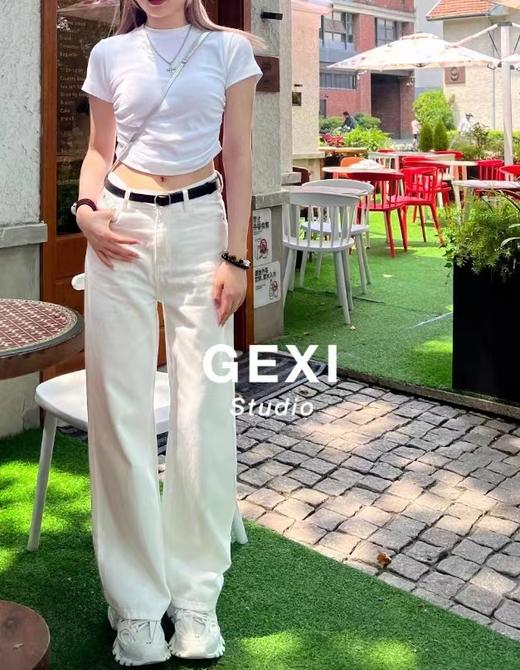 天丝棉超薄直筒长裤 顺溜实力百搭显瘦白牛子裤 商品图3