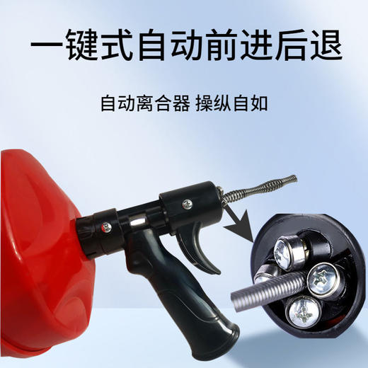 通下水道神器通马桶专用工具厨房电动手摇疏通器洗手池捅管道堵塞 商品图3