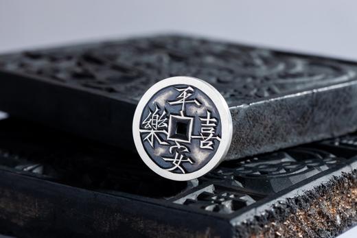 矩德泉坊 纯银手作    万事胜意平安喜乐（3.3厘米版）723 商品图4