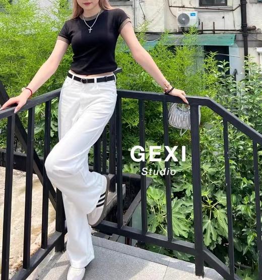 天丝棉超薄直筒长裤 顺溜实力百搭显瘦白牛子裤 商品图5