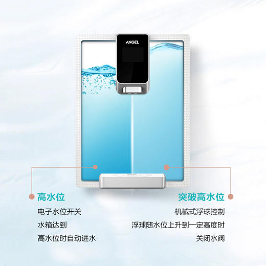 安吉尔（Angel）管线机 家用ZMD 壁挂式 超薄 速热直饮水机Y2716BK-K-G  白色 商品图3