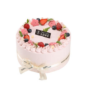 草莓香缇冰激凌蛋糕