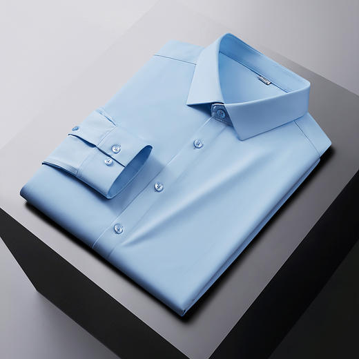 秒【新款DDP】大码三防衬衫防水防油防污加肥加大长袖衬衫大号衬衣 商品图2