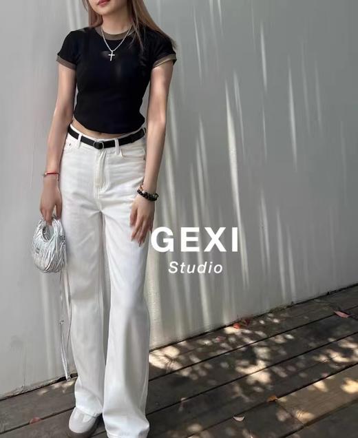 天丝棉超薄直筒长裤 顺溜实力百搭显瘦白牛子裤 商品图6