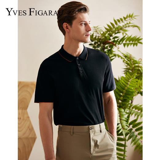 YvesFigarau伊夫·费嘉罗休闲短袖T恤930831 商品图0