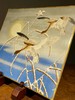 彩绘冬雪夕阳芦雁图瓷板，顺丰包邮 商品缩略图3