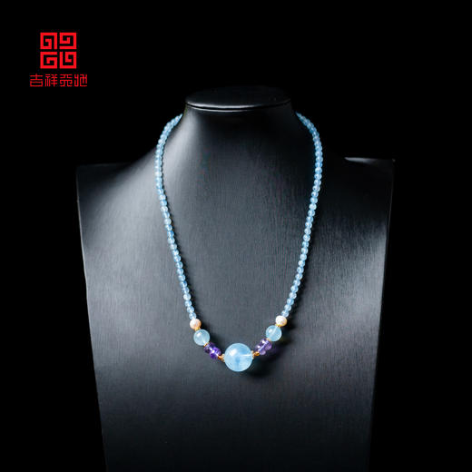 吉祥天地 海蓝宝项链 商品图1