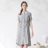 famecoco范可儿夏季连衣裙女棉麻收腰衬衫裙中长款F213FA038 商品缩略图0