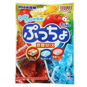 90g悠哈普超碳酸味什锦软糖