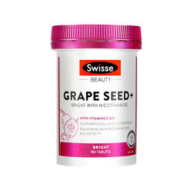 【保税仓】澳洲Swisse葡萄籽烟酰胺片美白丸180粒