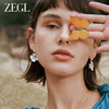 ZEGL设计师蓝雾小花系列花朵耳环女2023新款耳钉925银针夏天耳饰 商品缩略图3