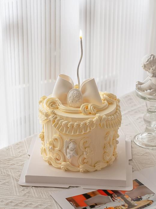 翅膀天使·翻糖蝴蝶结️复古裱花蛋糕 商品图3