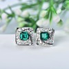 【简爱】祖母绿镶钻耳钉    CB12303103 商品缩略图2