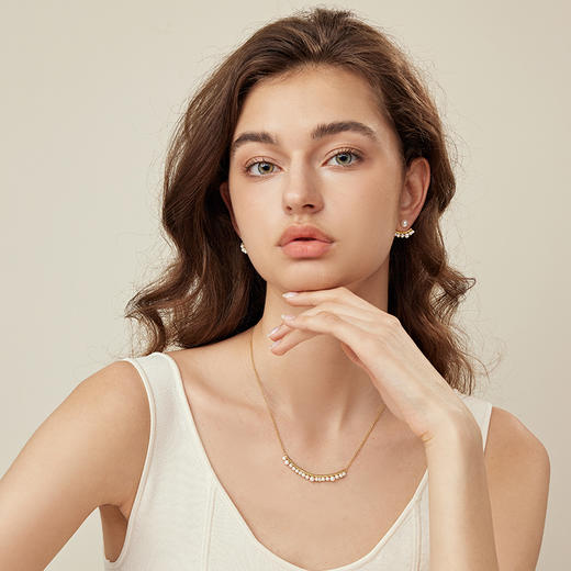 <母亲节组合>ARSIS【纯真年代系列】纯真年代微笑两戴耳钉轻奢法式气质s925耳钉 商品图1