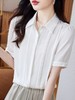 真丝衬衫夏新气质翻领单排扣修身显瘦桑蚕丝上衣HR-WL61829 商品缩略图3