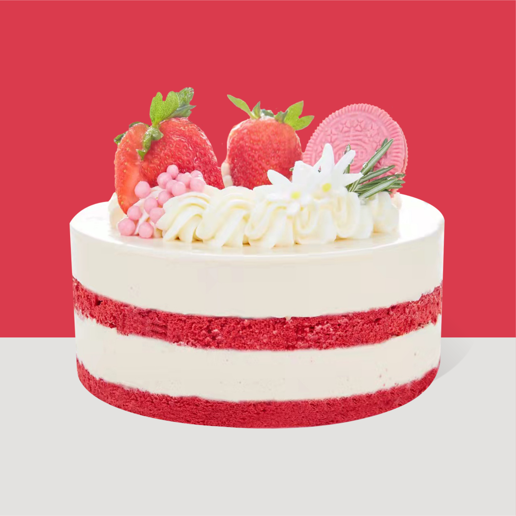 红丝绒焦糖白巧（缤纷夏日乳酪蛋糕）