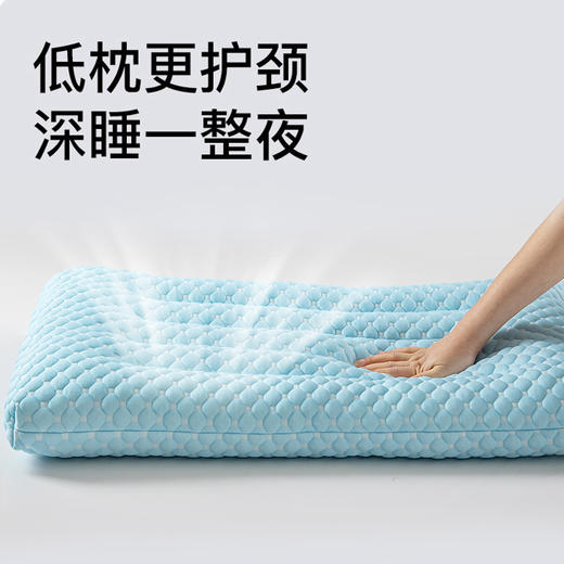 玻尿酸枕头低枕芯家用一对护颈椎助睡眠儿童小学生专用整头不塌陷 商品图2