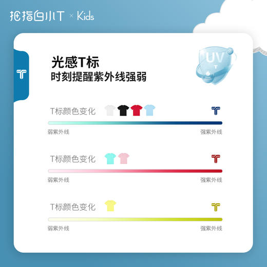 拇指白小T二代水光魔术T圆领短袖-童装 商品图3