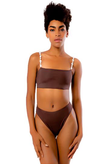 MAYGEL CORONEL- LEDA Bikini - Brown - 泳衣 - 棕色 商品图0