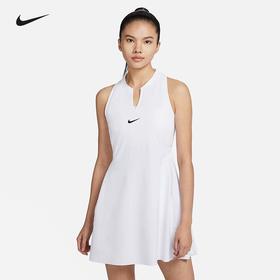 Nike/耐克网球连衣裙女DRI-FIT速干透气镂空设计运动网球服DX1428