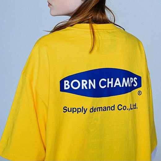 born champs后背logo两色情侣T恤 商品图6