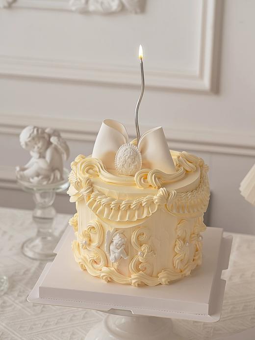 翅膀天使·翻糖蝴蝶结️复古裱花蛋糕 商品图2