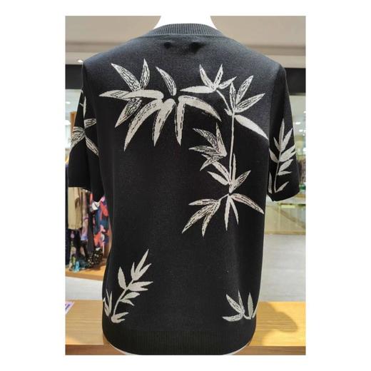 3楼珍贝可机洗桑蚕丝提花女短袖 商品图0