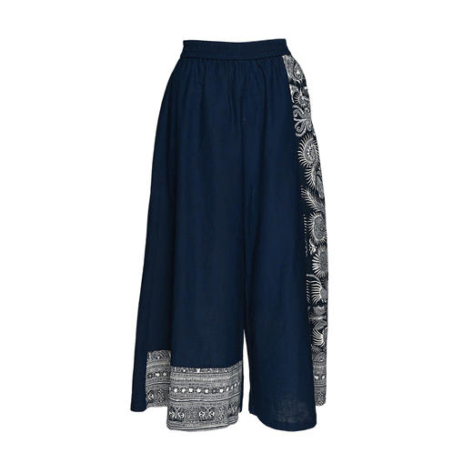 山黛棉麻碎花阔腿裤 | 现货加急发 商品图4