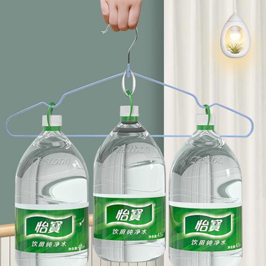 【超值10个装！多功能晾晒金属衣架】浸塑防滑加粗，护衣防滑承重，无痕挂衣拒绝起包，凹槽设计多角度晾晒，家用旅行挂衣服架子 成人创意夏日粉丝专属特价清仓 商品图3