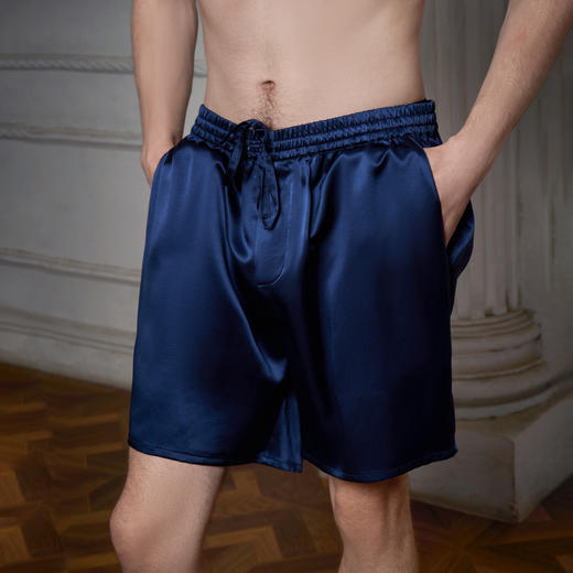 Solo seta22姆米重磅真丝睡裤男桑蚕丝丝绸裤子家居素色秋冬 商品图2