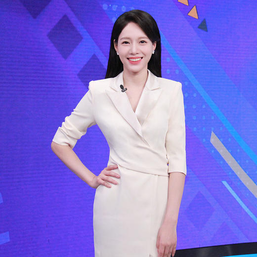 杏色小香风连衣裙女气质名媛高端绸缎领西装裙艺考年会主持人礼服 商品图1