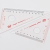 小天使三角板 绘图测量三角套尺12CM高透明度有机三角尺天使文具115学生文具2把一套 商品缩略图1