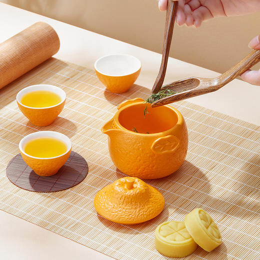 开橘好运乐享大运礼盒茶具组 商品图3