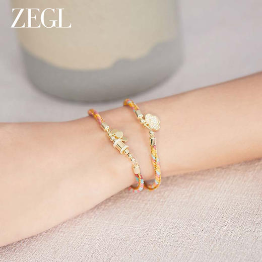 ZEGL端午节五彩绳柿柿如意手链女款手工编织吉祥安康手绳礼物实用 商品图8