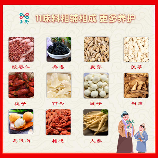 玉衡酸枣仁桑椹草本膏 养生膏 酸枣仁桑椹龙眼肉枸杞人参105g 商品图2