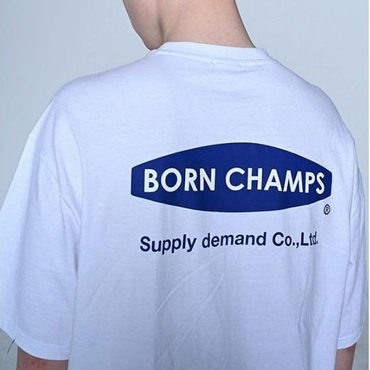 born champs后背logo两色情侣T恤 商品图5