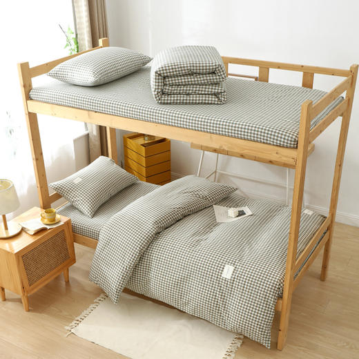 水洗棉四件套色织全棉100纯棉枕套床单被套春秋冬三件套床上用品 商品图3