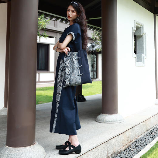 山黛棉麻碎花阔腿裤 | 现货加急发 商品图2