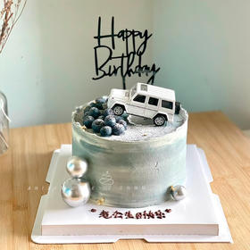 【森屿汽车】-男神生日蛋糕-动物奶油