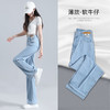 「小红书推荐款！两色可选」蓝色天丝牛仔裤女夏季薄款高腰垂感窄版直筒宽松拖地冰丝阔腿裤子 商品缩略图3