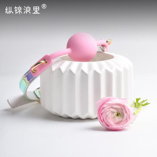 彩虹糖果口球口塞口水球 硅胶材质 商品图0