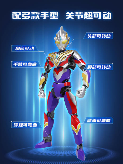 【启蒙】奥特曼特利迦机甲迪迦赛罗儿童拼装益智积木 商品图1