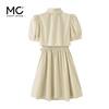 mc2翻领短袖连衣裙女装夏款腰部金属扣腰带收腰显瘦设计感衬衫裙 商品缩略图4