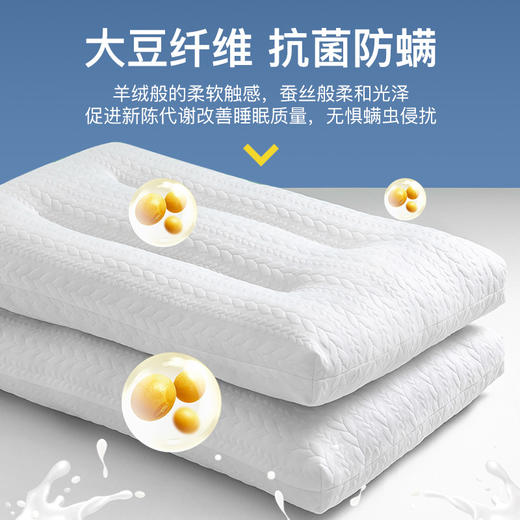 护颈椎助睡眠枕头整头枕芯家用一对装6儿童3小学生宿舍专用决明子 商品图2