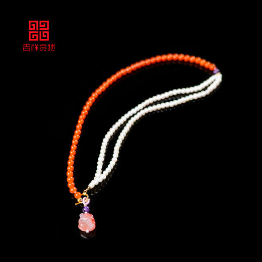 吉祥天地 南红珍珠项链 商品图1