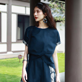 云苍碎花棉麻上衣 | 现货加急发