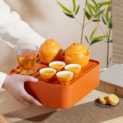 开橘好运乐享大运礼盒茶具组 商品图2