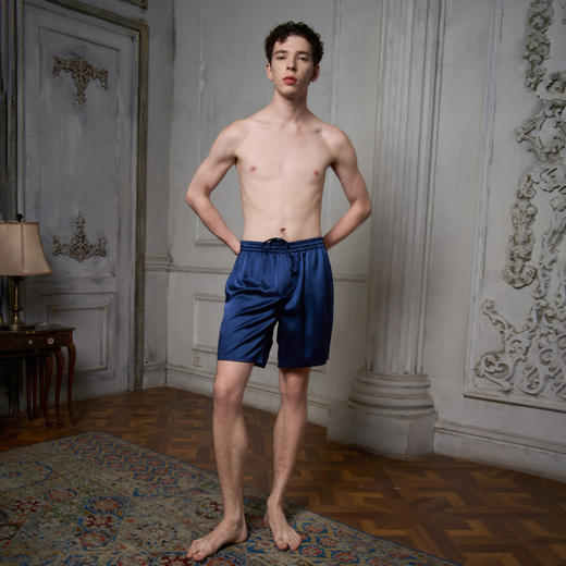 Solo seta22姆米重磅真丝睡裤男桑蚕丝丝绸裤子家居素色秋冬 商品图4